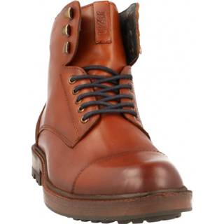 👉 Veterboots herenschoenen male cognac Jenszen Veterboot