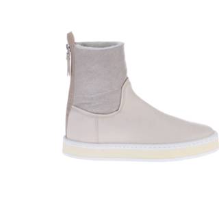 👉 Enkelboots beige vrouwen Attilio Giusti Leombruni gevoerd