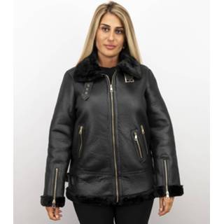 👉 Winterjas zwart s vrouwen Z-design Dames lammy coat winterjas– 7435143991947