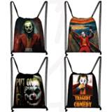 👉 Backpack vrouwen jongens meisjes Joker Be reborn drawstring bag Joaquin Phoenix women men fashion storage teenager boys girls party shopping bags