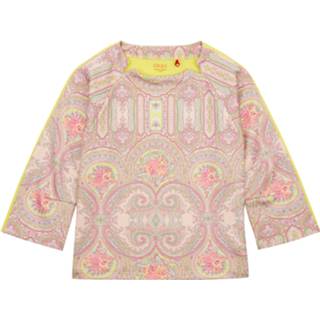 👉 Sweater roze beige truien vrouwen meisjes Oilily Hanne van scuba materiaal met paisley print- 8717925903508 8717925903485 8717925903522