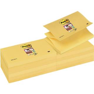 👉 Houten blok geel Post-it Super Sticky Z-Notes, ft 76 x 127 mm, geel, van 90 vel 51141968759