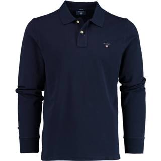 👉 Blauw l male Gant Original pique ls rugger 5201/433 7321369354904