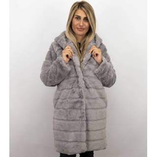 👉 Bontjas lila paars M-L vrouwen Save Style Dames imitatie – parka 7435143991916