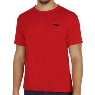 Shirt mannen s bovenkleding rood T-Shirt fila red Logo Heren 4053274089918