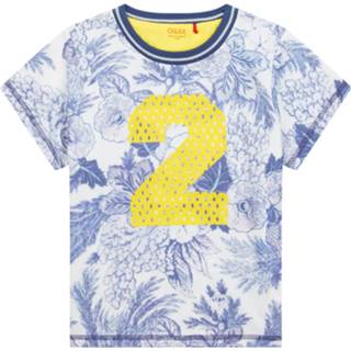 👉 Sportshirt blauwe meisjes vrouwen blauw Oilily Tak gemaakt met delfts print- 8717925903805 8717925903812 8717925903751