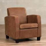 👉 Leren fauteuil bruin bruine leer joy, leer, stoel 8719128966434