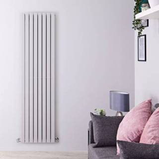 👉 Design radiatoren grijs staal modern licht verticaal sloane centrale verwarming Designradiator Dubbel Paneel 178cm x 47,2cm 7,2cm 1931 Watt 5051752608339