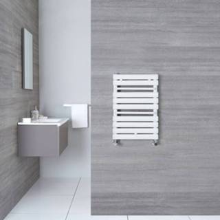 👉 Handdoekradiator wit staal modern verticaal select centrale verwarming Gebogen 65cm x 44,5cm 4,5cm 456 Watt 5051752588099