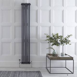 👉 Design radiatoren antraciet staal klassiek verticaal windsor centrale verwarming Designradiator 180cm x 29cm 1196 Watt - 5051752627811