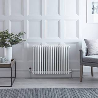 👉 Wit staal klassiek horizontaal windsor centrale verwarming Kolomradiator 60 x 78,5cm 1613 Watt | 5051752582172