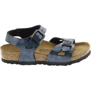 👉 Zwart vrouwen meisjes Birkenstock Rio hologram black narrow microfiber 4011526647330 4011526647453 4011526647491 4011526647538