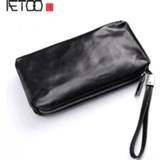 👉 Portemonnee leather AETOO Hand bag men's soft retro casual long wallet first layer mobile phone