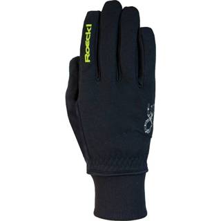 👉 Handschoenen zwart geel active Roeckl Handschoen Rossa Black/Yellow