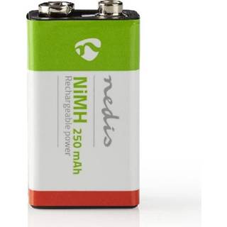 👉 Oplaadbare batterij groen active HQ 9V Blok 250mAh 5412810267132
