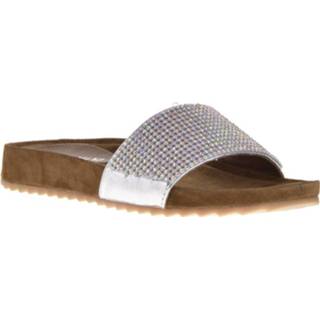 👉 Slippers grijs zilver damesschoenen vrouwen Lazamani glitter 2000001044773