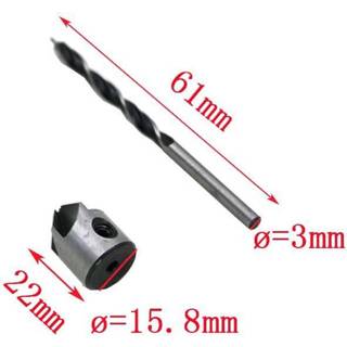 👉 Fluit 8 Stuks 3mm-10mm HSS 5 Verzinkboor Boor Ontbramen Tool Set Timmerwerk Ruimer Houtbewerking Afschuining End Frezen 8719889792020