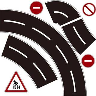 👉 Railway Road Washi Tape Sticker Breed Creatieve Verkeer Road Lijm Afplakband Scotch Road Voor Kids Speelgoed Auto Spelen - 002