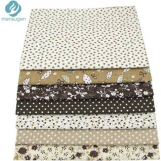 👉 Beddengoed katoen stof textiel kinderen 50 cm * 7 stks Koffie 100% voor DIY Naaien Patchwork Quilten Tissue Kids tilda Pop Doek 8720073617708