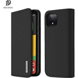 👉 Zwart active Google Pixel 4 hoes - Wish Series Lederen Book Case 8719793065333