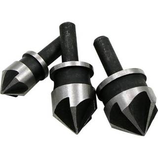 👉 Fluit hout metaal 3 stks 5 Verzinkboor Boor Set 90 Graden Afkanten Cutter Voor 12/16/19mm Debur Tool DT6 8719889774804