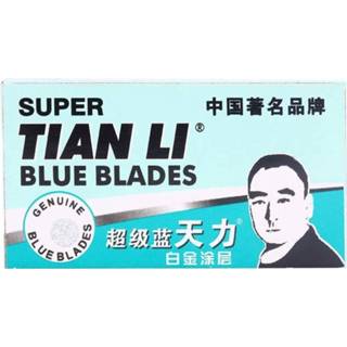 👉 Scheermesje blauw mannen 50 stks/partij Veiligheid Voor Super Roestvrij Scheren Blades Puntenslijper Dubbele Rand Scheermesjes Vervanging Heads 8719899443172