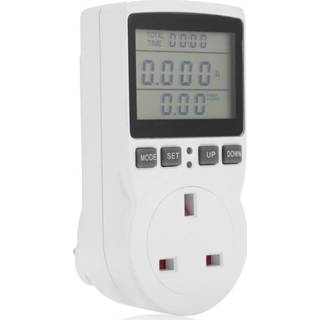 👉 Powermeter EU plug Intelligente Power Meter Socket Energie Elektriciteit Monitor Lcd-scherm Elektronische Meten Outlet US UK - 8719889825322