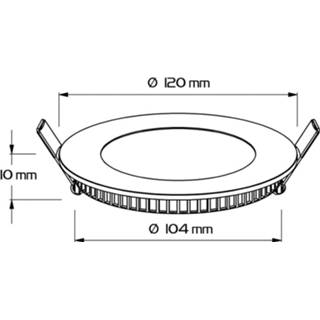 👉 Inbouwspot wit a+ ELC Jupiter LED inbouwspot, 3 per set in