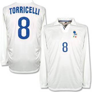 👉 Shirt wit l Nike ItalIë Uit 1998-1999 + Torricelli 8 - maat