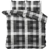 👉 Dekbed overtrek flanel grijs antraciet Dekbedovertrek Steef 8719242080658