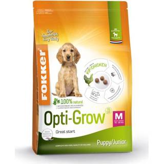 👉 Hondenvoer m Fokker Opti-Grow - Kip Rijst 13 kg 8713447018126