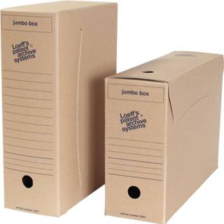 👉 Archiefdoos bruin karton Loeff's Jumbo box, massief karton, bruin, pak van 8 stuks 8712966830073