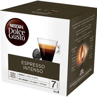 👉 Espresso apparaat Nescafé Dolce Gusto koffiecapsules, Intenso, pak van 16 stuks 7613036828444