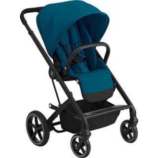 👉 Kinderwagen zwart blauw massieve banden zwenkwielen voor stad River Blue kinderen Cybex Balios S Lux Black - 4058511890715