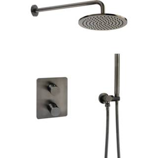 👉 Zwart active Geborsteld Ben Lavion 250 Inbouw Regendoucheset 8714175949713