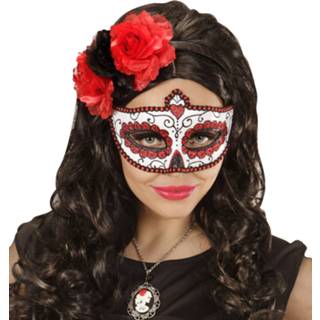 👉 Oogmasker active zwart rood Mooie exicaanse oogmaskers met en glitters voor carnaval 8003558038510