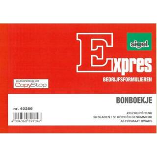 👉 Bonboek Bonboekje Sigel Expres A6 zelfkopierend 2x50 blad 4004360897047