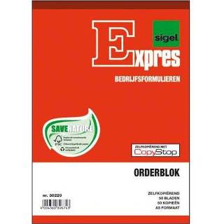 👉 Order blok Orderblok Sigel Expres A5 zelfkopierend 2x50 blad 4004360896743