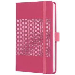 👉 Notitie boek roze Notitieboek Sigel Jolie Impress A6 peacock pink gelijnd 4004360817182