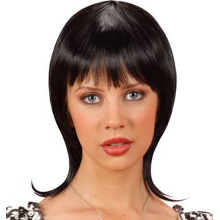 👉 Pruik zwarte active Mooie Celine met pony 8003558009688