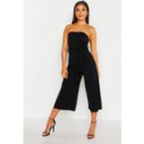 👉 Jumpsuit vrouwen zwart Petite Bandeau Tie Waist Jumpsuit, Black