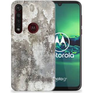 👉 Siliconen hoesje Motorola Moto G8 Plus TPU Beton Print 8720091010239