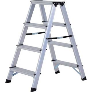 👉 Opstapje active HOMCOM ladder inklapbaar 4 treden alu 81 x 42 72cm 4250871219124