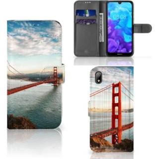 👉 Flipcover Huawei Y5 (2019) Flip Cover Golden Gate Bridge 8720091061897