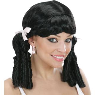 👉 Pruik active vrouwen zwart Mooie Lolita voor dames 8003558007523