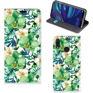 👉 Orchidee groen Huawei Y7 hoesje Pro (2019) Smart Cover 8720091103054