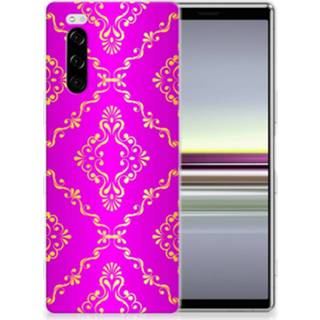 👉 Siliconen hoesje roze Sony Xperia 5 Barok 8720091129122