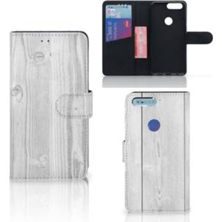 👉 Wit OnePlus 5T Book Style Case White Wood 8720091129764