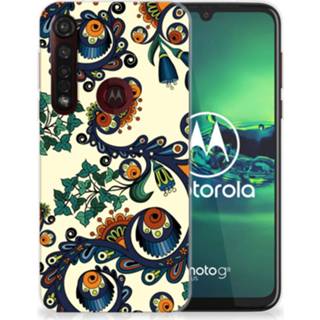 👉 Siliconen hoesje Motorola Moto G8 Plus Barok Flower 8720091138094