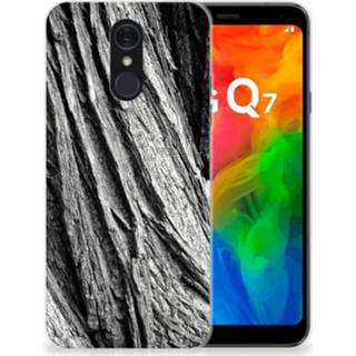 👉 Bumper hoesje grijs LG Q7 Boomschors 8720091169869